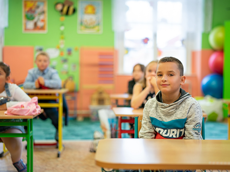 děti při výuce